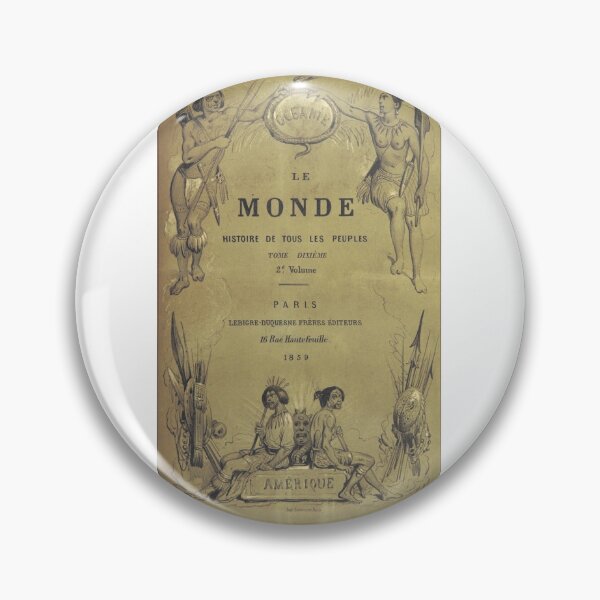 Item preview, Victorian Le Monde, histoire Book Cover Binding Plate III designed and sold by Antique Science Press.