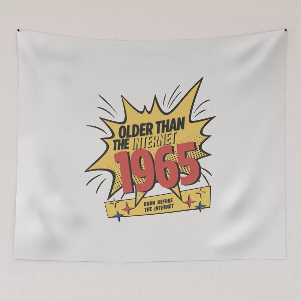 Item preview, Older Than the Internet Funny Born in 1965 Birthday Retro Comic Style designed and sold by HYPNK.