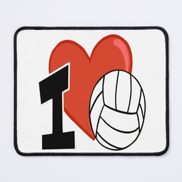 Item preview, I Love Volleyball – Red Heart and Black Volleyball Graphic designed and sold by 4U---Store.