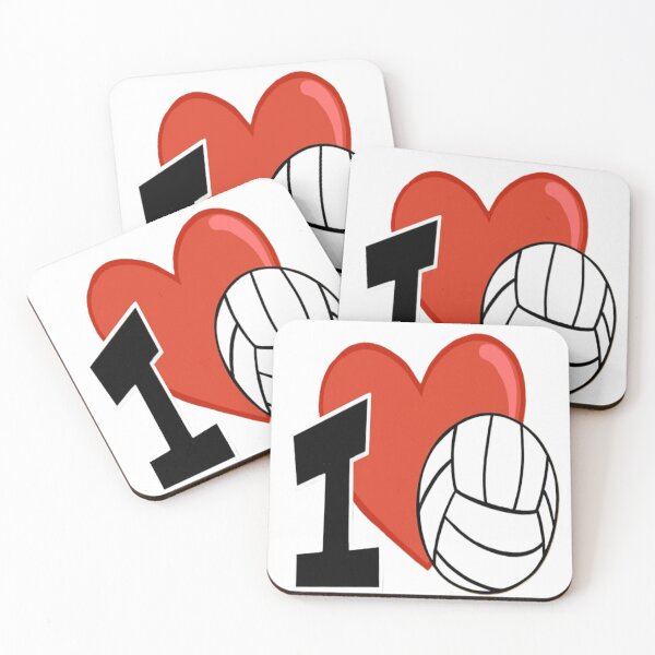 Item preview, I Love Volleyball – Red Heart and Black Volleyball Graphic designed and sold by 4U---Store.