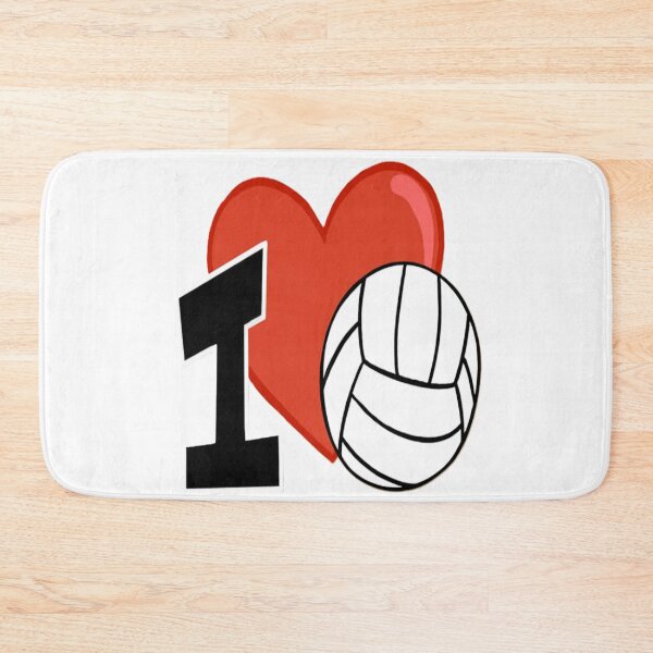 Item preview, I Love Volleyball – Red Heart and Black Volleyball Graphic designed and sold by 4U---Store.