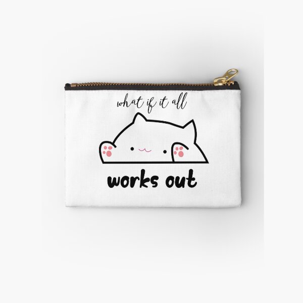 Item preview, What If It All Works Out Bongo Cat Optimist Feline Meme designed and sold by HumansStuck12.