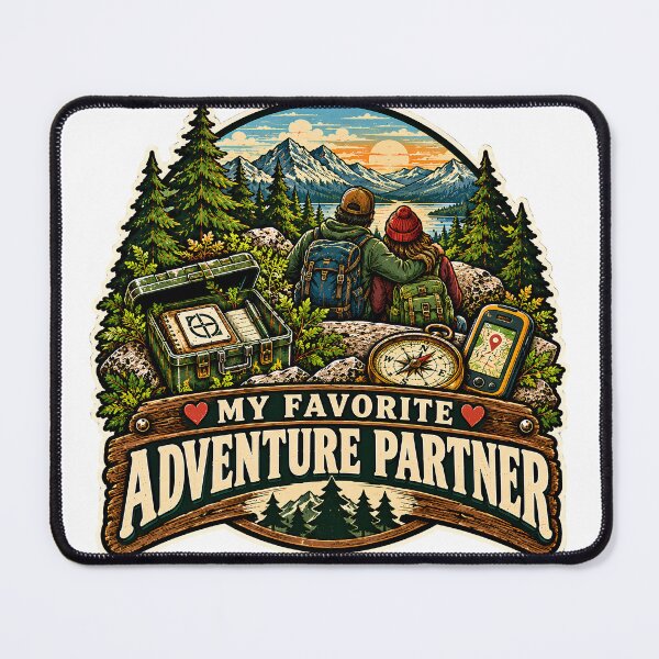 Item preview, My Favorite Adventure Partner Geocaching designed and sold by MysticCanvasAi.