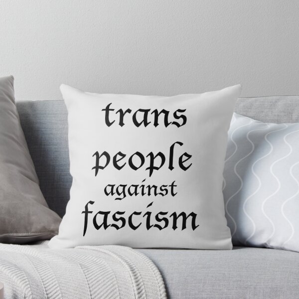 Item preview, trans people against fascism designed and sold by FreakShop-GB.