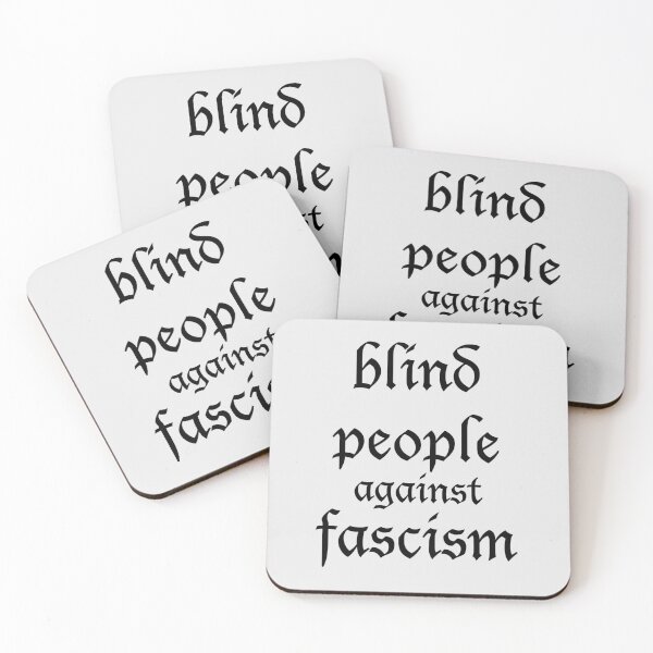 Item preview, blind people against fascism designed and sold by FreakShop-GB.