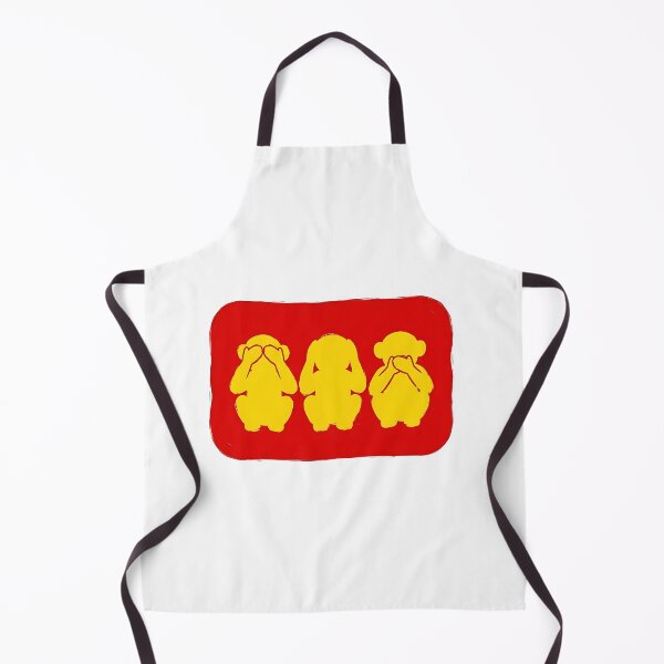 Item preview, See No Evil Monkeys Red Art designed and sold by Yellow Zone.