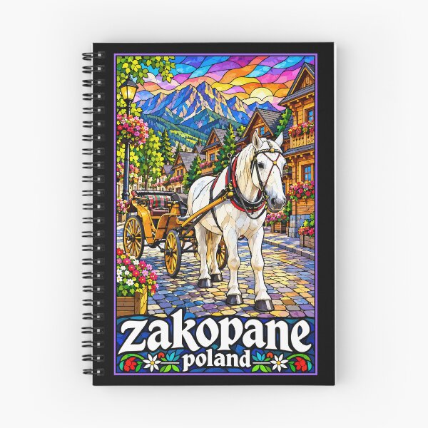 Item preview, Zakopane Tatry Mountains Poland Travel Stained Glass designed and sold by TomFrontierArt.