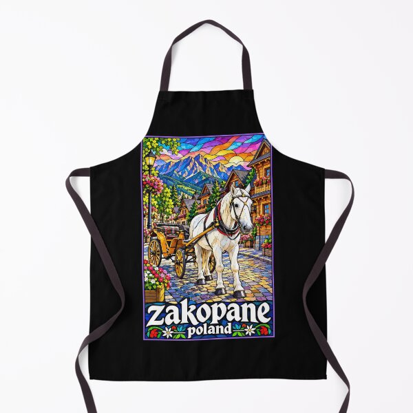 Item preview, Zakopane Tatry Mountains Poland Travel Stained Glass designed and sold by TomFrontierArt.