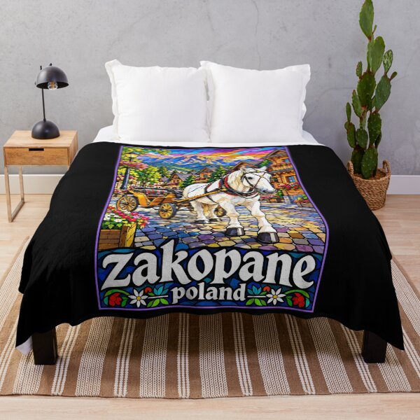 Item preview, Zakopane Tatry Mountains Poland Travel Stained Glass designed and sold by TomFrontierArt.