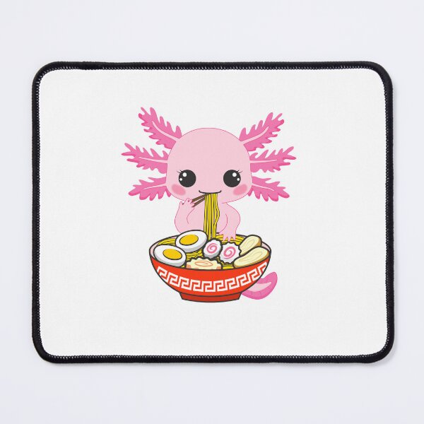 Item preview, Axolotl Eating Ramen Noodles Amphibian Pet Owner Foodie designed and sold by SkeletonsDanger.