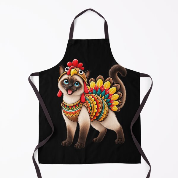 Item preview, Funny Siamese Cat Turkey Costume Thanksgiving Cat Lover designed and sold by rafaeltto.
