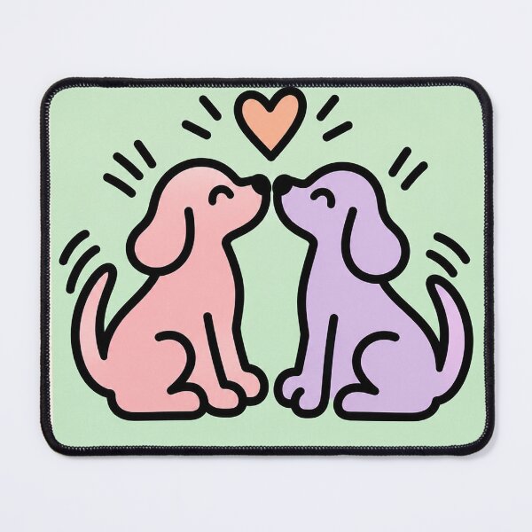 Item preview, Puppy Love After Keith Haring  designed and sold by LuluLeb.