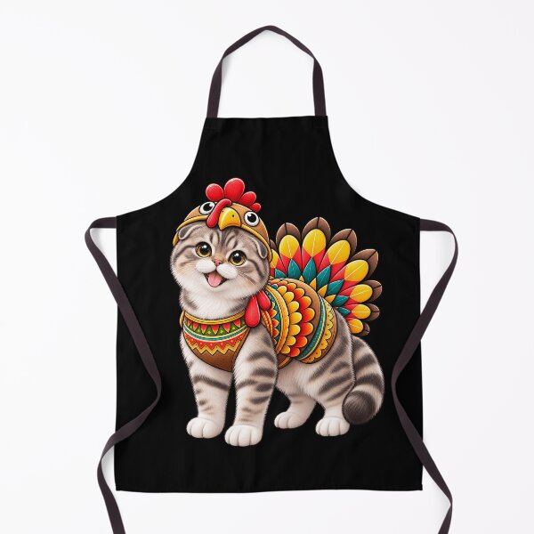 Item preview, Funny Scottish Fold Cat Turkey Costume Thanksgiving Cat Lover designed and sold by rafaeltto.