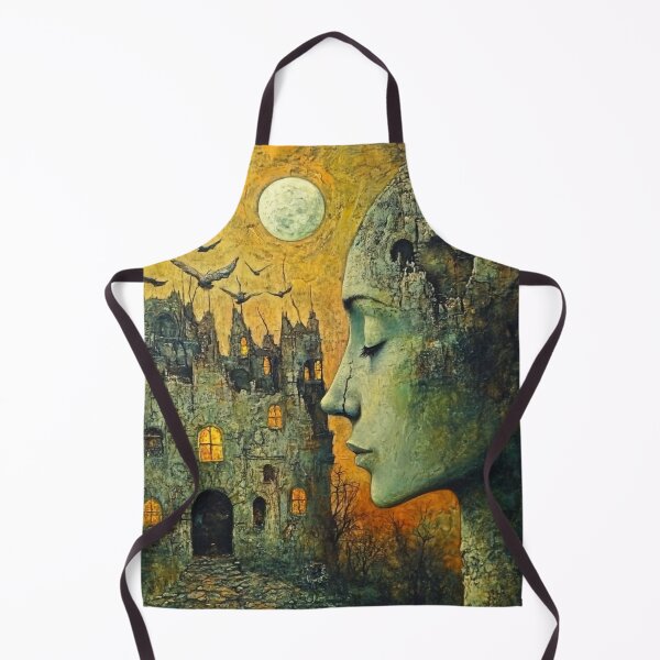Item preview, surreal face moon castle designed and sold by MaciejPetelski.