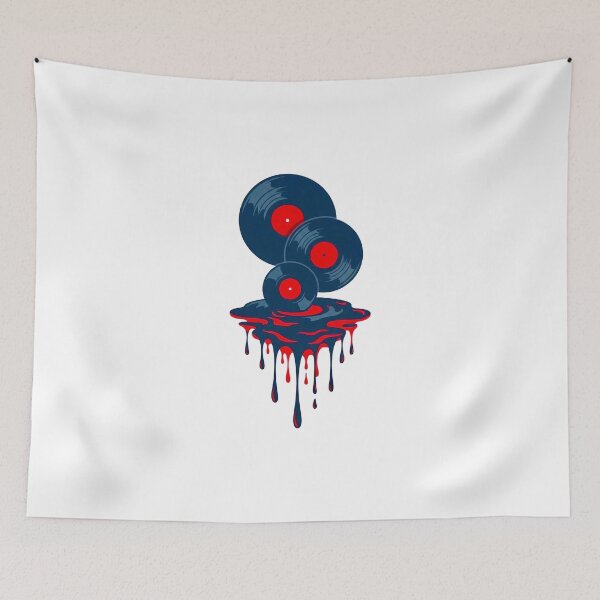 Item preview, Melting Vinyl Records Retro Art designed and sold by RICAMTP.
