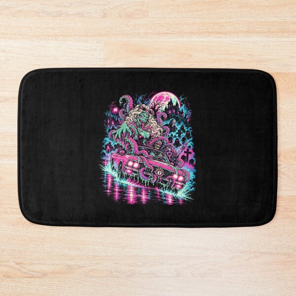 Item preview, Neon Tentacle Lowrider Nightmare – Retro 80s Eldritch Horror designed and sold by ChickenFund.