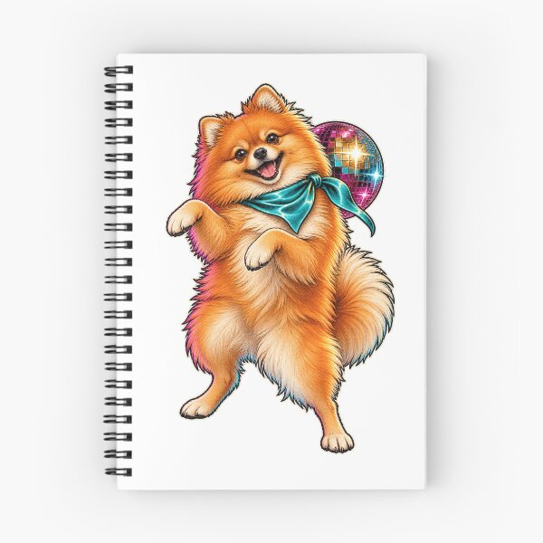 Item preview, Pomeranian Disco Night Dancer designed and sold by PlanetPiperArt.