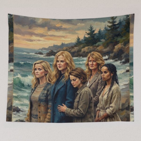 Item preview, Big Little Lies Coastal Drama Fine Art Tribute designed and sold by Art's Diner.