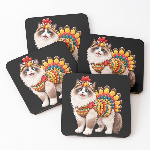 Item preview, Funny Ragdoll Cat Turkey Costume Thanksgiving Cat Lover designed and sold by rafaeltto.