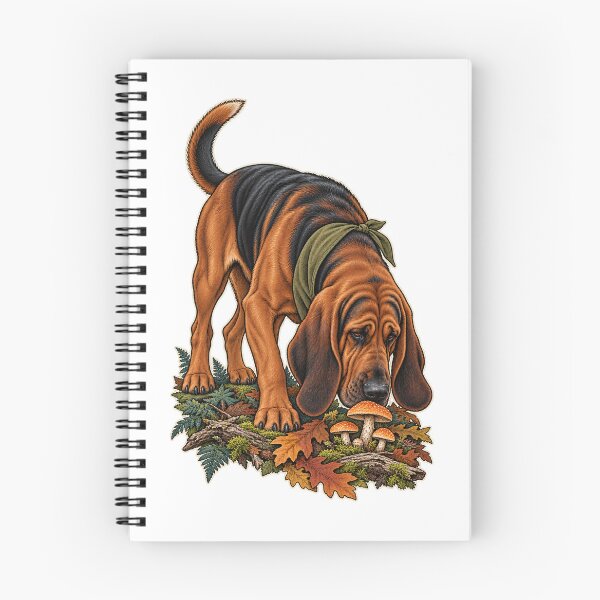 Item preview, Bloodhound Mushroom Trail Tracker designed and sold by PlanetPiperArt.