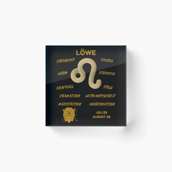 Artikelvorschau, Löwe Sternzeichen Astrologie Horoskop Symbol - Metallic Gold & Black entworfen und verkauft von ZODIARA.