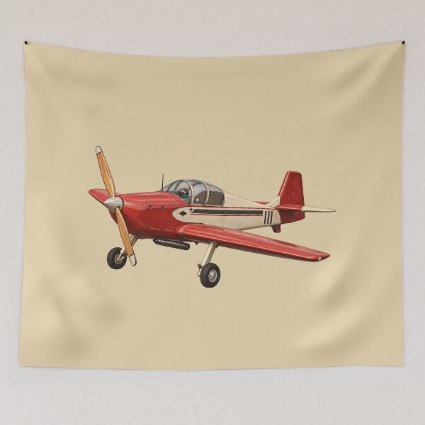 Item preview, Vintage Red Sport Aircraft - Retro Aviation Art designed and sold by Enas Safi.