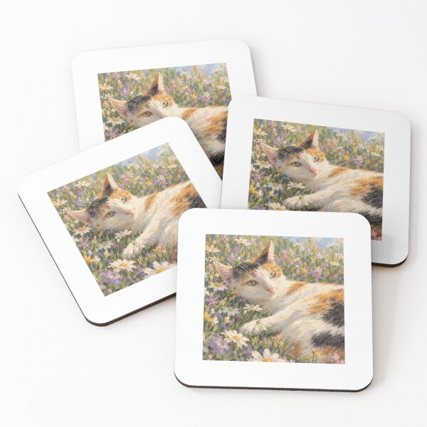 Item preview, Calico in Flower Field designed and sold by Maye2720.