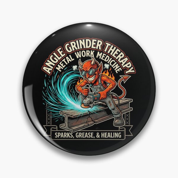 Item preview, Angle Grinder Therapy Metal Work Medicine Funny Shirt designed and sold by DEADLINE DEMONS.