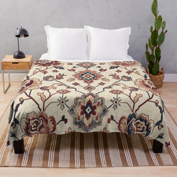 Aperçu de l'œuvre Motif de tapis sans raccord | Art oriental vintage de roses et de kilims créée et vendue par Dogandesighn.