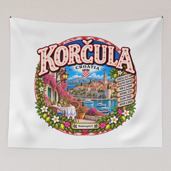 Item preview, Korčula Island Croatia – Historic Old Town Adriatic Coast & Island Paradise designed and sold by Wandervogel123.