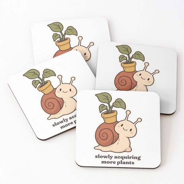 Item preview, Plant Hoarder Snail Slowly Acquiring Greenery designed and sold by OuqCreations.