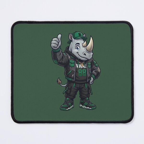 Item preview, Cool Rhino Streetwear Mascot Thumbs Up designed and sold by Gianlu1215.