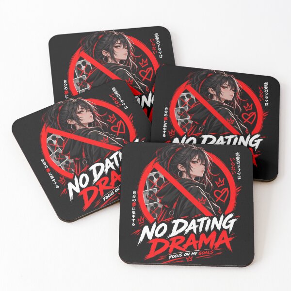 Item preview, No Dating Drama Anime Girl Focus On My Goals Graphic designed and sold by PrimeRootsArt.