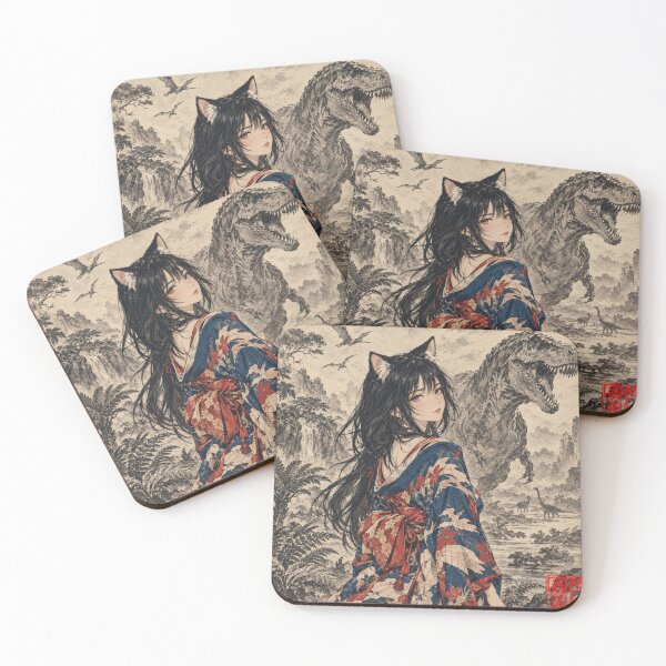 Item preview, Kitsune Catgirl Prehistoric World designed and sold by Komatoya.