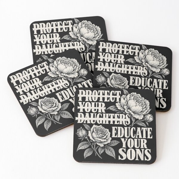 Item preview, Protect Your Daughters Educate Your Sons Floral Feminist Quote designed and sold by will freed18.
