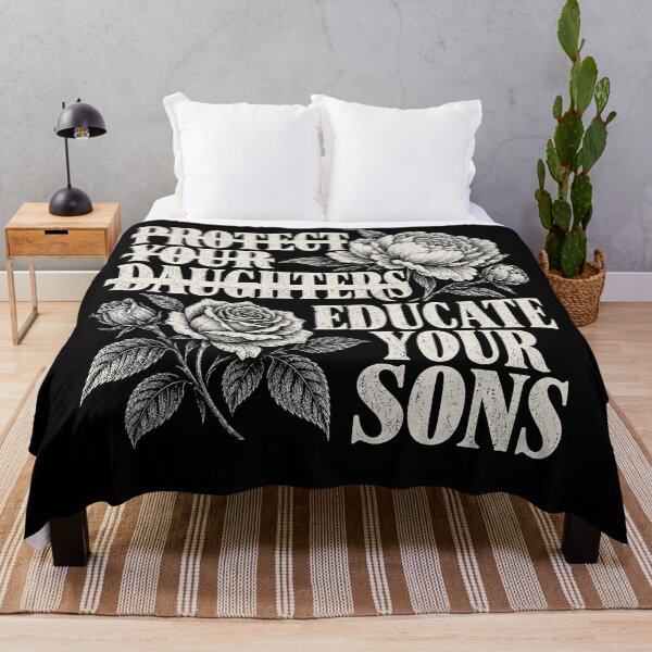 Item preview, Protect Your Daughters Educate Your Sons Floral Feminist Quote designed and sold by will freed18.