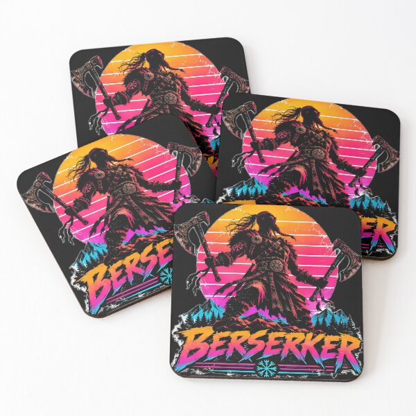 Item preview, Retro 80s Sunset Viking Berserker Typography designed and sold by ValhallaHub.