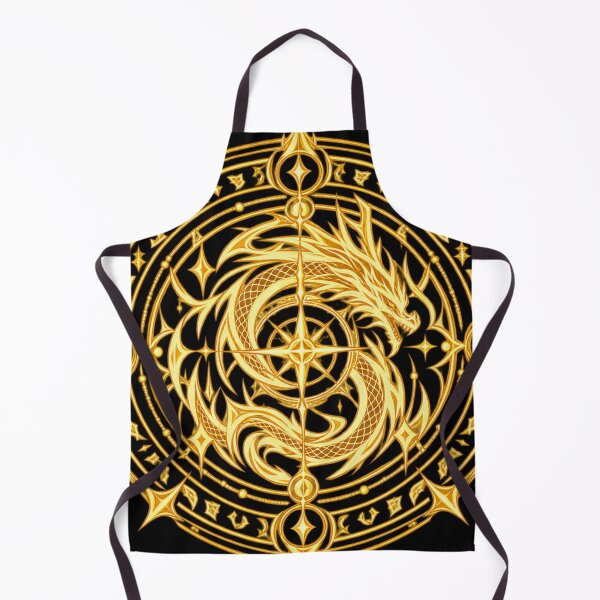 Item preview, Golden Dragon Magic Circle with Elegant Mystic Ornament. designed and sold by MissYouONLY.