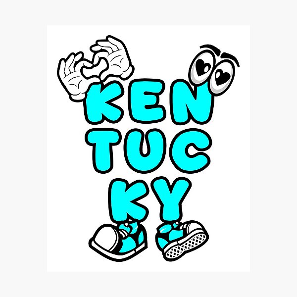 Item preview, KENTUCKY Vintage Cartoon Retro Comic designed and sold by NFTWords.