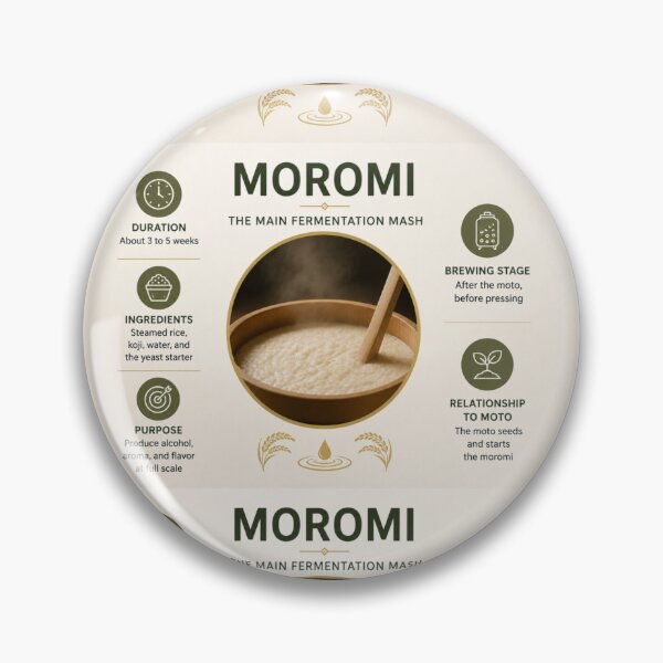 Item preview, Moromi Fermentation Mash Educational Poster designed and sold by EchoWave11.