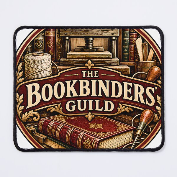 Item preview, Vintage Bookbinders Guild Heritage Seal designed and sold by MysticCanvasAi.
