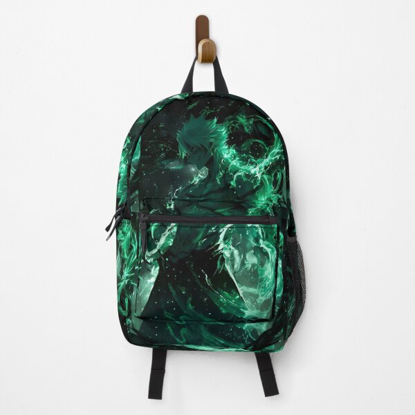 Item preview, Sanemi Shinazugawa Emerald Green Wind Aura – Dark Anime Warrior Art designed and sold by Dyan4.