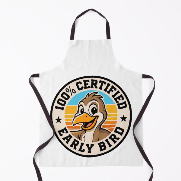 Item preview, 100% Certified Early Bird Funny Retro Bird Badge Design designed and sold by JPees.