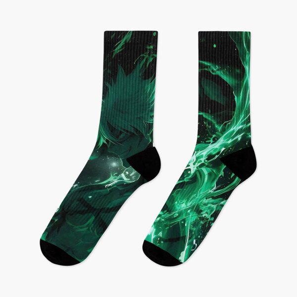 Item preview, Sanemi Shinazugawa Emerald Green Wind Aura – Dark Anime Warrior Art designed and sold by Dyan4.