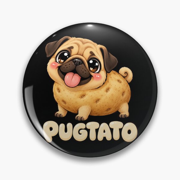 Item preview, Cute Pugtato Pug Potato Kawaii Dog designed and sold by will freed18.