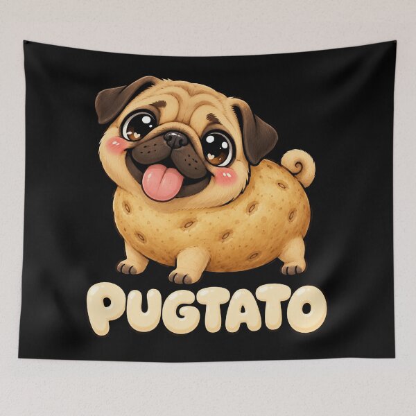 Item preview, Cute Pugtato Pug Potato Kawaii Dog designed and sold by will freed18.
