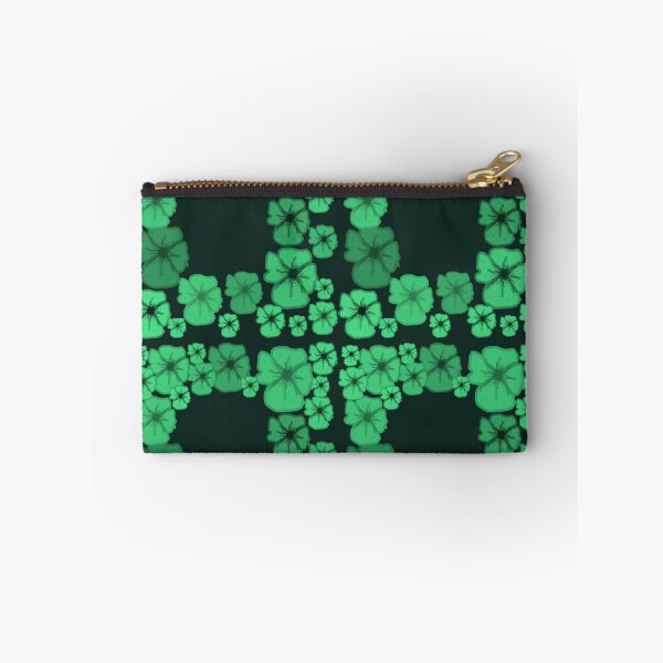 Item preview, Emerald Green Floral Frame - Illustrated Flower Border Pattern designed and sold by BalkanBloomArt.