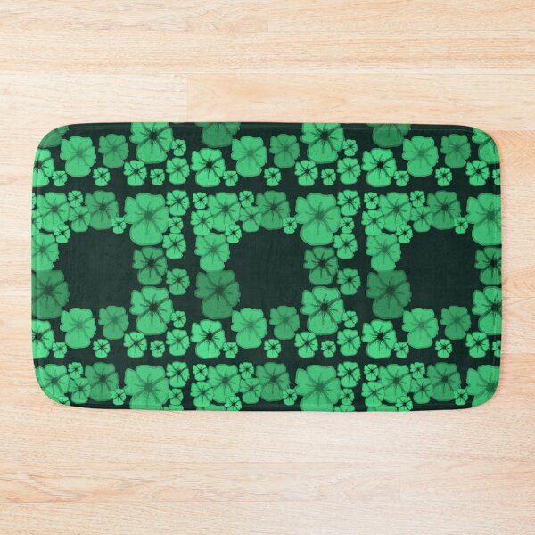 Item preview, Emerald Green Floral Frame - Illustrated Flower Border Pattern designed and sold by BalkanBloomArt.