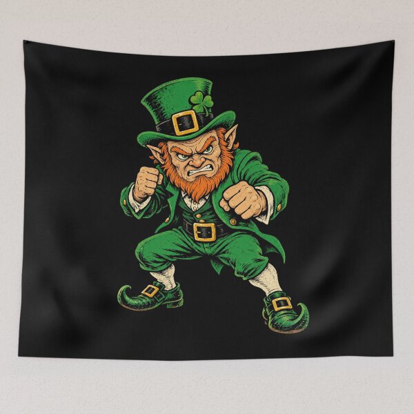 Item preview, Angry Fighting Leprechaun St Patrick’s Day  designed and sold by will freed18.