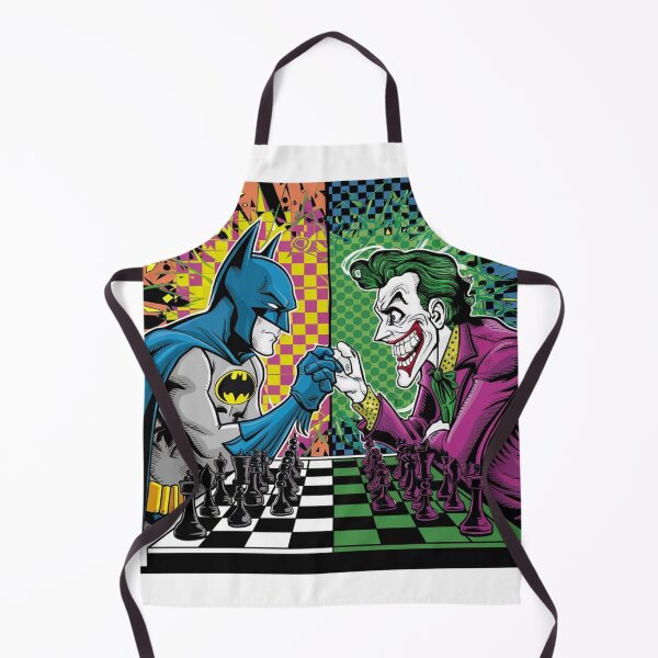 Aperçu de l'œuvre Bataille d'échecs Batman contre Joker (art) créée et vendue par the wellness script.